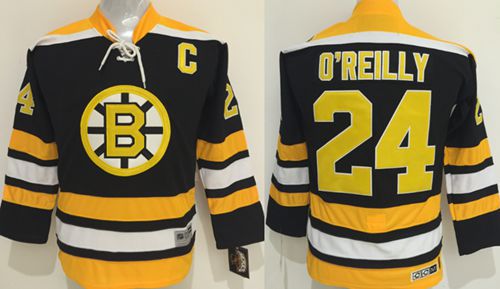 Bruins #24 Terry O'Reilly Black CCM Youth Stitched NHL Jersey